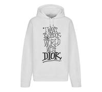 DIOR And Shawn Stussy Alphabet Logo Print Oversized For Men White 033J646A0531-C089 XXXL