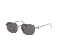 DIOR Man Sunglass CD Diamond S11U - Frame color: Silver, Lens color: Grey