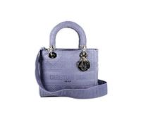 Dior Preloved Lady D-Lite Satchel In Purple Purple One Size