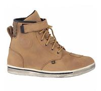 DIORA LUSSO B Waterproof Leather Boots Motorbike Motorcycle Urban Touring Lace-up Casual Trainers CE Approved Shoes, Color-Tan