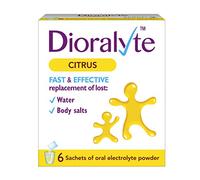 Dioralyte Citrus - Fast and Effective Supplement Treatment for Reducing Dehydration and Replacing Electrolytes (mineral salts) of Lost Body Water and Salts- Citrus Flavour - Powder, 6 Sachets