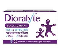 Dioralyte - Fast and Effective Supplement Treatment for Reducing Dehydration and Replacing Electrolytes (mineral salts) of Lost Body Water and Salts- Blackcurrant Flavour - 20 Sachets