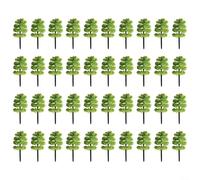 Diorama Beautification Tools Set of 40 Pcs Tree Models in Scale Ratio of 1 100