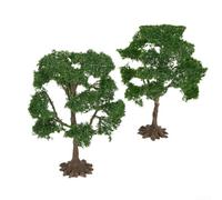 Diorama Essentials Twin Pack of Model Elm Trees Standing at 10 cm Each