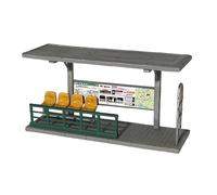 ＡＷＨＡＯ Diorama Model of A Bus Stop at A Scale of 1:64 - Architectural Scene for Micro-landscapes