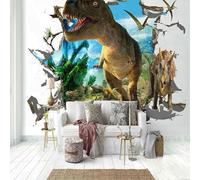 Diorama Mountains Rivers Animals Dinosaurs 3D Wallpaper Luxury Home Dining Decor Paste Sofa Living Room The Wall for Bedroom Mural-300cm×210cm
