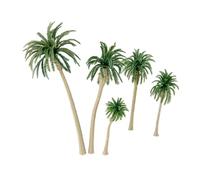Diorama Scenery Kits,15Pcs Model Trees Tropical Coconut Palm Trees Model Train Railroad Diorama Scenery HO N Building Landscape Accessories