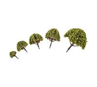 Diorama Scenery Kits,20Pcs 3-8cm Model Trees Fake Plastic Train Railroad Scenery Architecture Trees for Micro Landscape Bonsai Plant Green