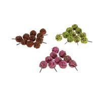 Diorama Scenery Kits,30Pcs Mixed 3.5cm Flower Trees Model Ball Trees Train Garden Park Scenery 1:100 HO Layout Landscape Festive Decor
