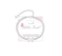 Diorra Best Friend Bracelet Gifts Sterling Silver Beads Friendship Bracelets Hearts Link Jewellery Birthday Gifts for Friend