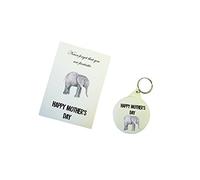 Dios Designs Happy Mother's Day Fantastic Elephant Wish Bracelet, Badge, Keyring or Mirror (Keyring)