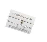 Dios Designs Simple Wish Bracelet - A Christmas Wish for an Amazing Nanny to be DD1030