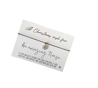 Dios Designs Simple Wish Bracelet - A Christmas Wish for an Amazing Nurse DD1040