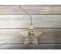 Dios Designs Wooden Hanging Star Decoration - Grandads Are Like Stars DD334