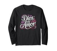 Dios ES Amor Catholic Spanish Inspiring Loving Quote Long Sleeve T-Shirt