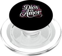 Dios es Amor Catholic Spanish Inspiring Loving Quote PopSockets PopGrip for MagSafe