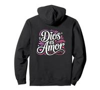 Dios es Amor Catholic Spanish Inspiring Loving Quote Pullover Hoodie