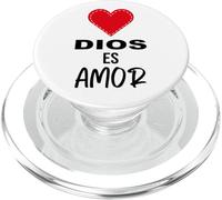 Dios es Amor - Spanish Christian Bible Verse Tee PopSockets PopGrip for MagSafe