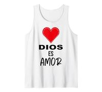 Dios es Amor - Spanish Christian Bible Verse Tee Tank Top