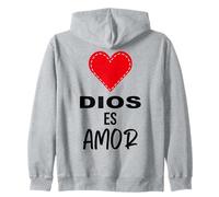 Dios es amor Zip Hoodie