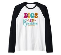 Dios ES Buenísimo - Psalm 100:5 Spanish Bible Verse Raglan Baseball Tee