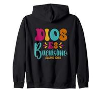 Dios Es Buenísimo - Psalm 100:5 Spanish Bible Verse Zip Hoodie