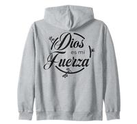 Dios es mi fuerza. Zip Hoodie