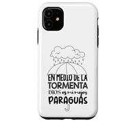 Dios es mi paraguas en medio de la tormenta Case for iPhone 11