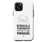 Dios es mi paraguas en medio de la tormenta Case for iPhone 11 Pro