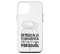 Dios es mi paraguas en medio de la tormenta Case for iPhone 12 mini