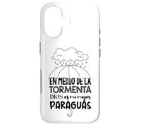 Dios es mi paraguas en medio de la tormenta Case for iPhone 17