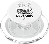 Dios es mi paraguas en medio de la tormenta PopSockets PopGrip for MagSafe