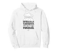 Dios es mi paraguas en medio de la tormenta Pullover Hoodie
