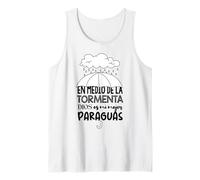 Dios ES mi paraguas en Medio de la tormenta Tank Top