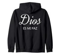 Dios Es Mi Paz Zip Hoodie
