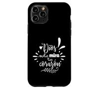 Dios Mira Tu Corazon, Believer Faith God Cross Quotes Case for iPhone 11 Pro