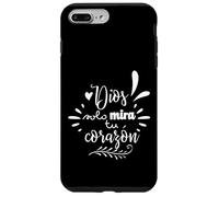 Dios Mira Tu Corazon, Believer Faith God Cross Quotes Case for iPhone 7 Plus/8 Plus