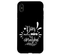 Dios Mira Tu Corazon, Believer Faith God Cross Quotes Case for iPhone XS Max