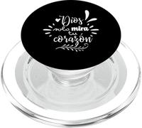 Dios Mira Tu Corazon, Believer Faith God Cross Quotes PopSockets PopGrip for MagSafe