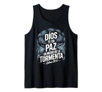 Dios Te Da Paz en Medio de la Tormenta - Salmos 29:11 Tank Top