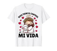 Dios Tiene el Control Cute Jesus Kawaii Lamb Christian T-Shirt