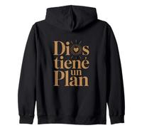 Dios Tiene Un Plan Faith Motivation Zip Hoodie