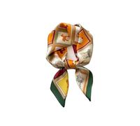 DIOSDMLN Satin Women's Silk Scarf, Square Toe Scarf 27.5 × 27.5 Inches, Stylish Bandana for Night's Sleep
