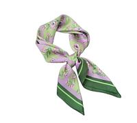 DIOSDMLN Satin Women's Silk Scarf, Square Toe Scarf 27.5 × 27.5 Inches, Stylish Bandana for Night's Sleep