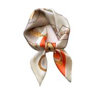 DIOSDMLN Satin Women's Silk Scarf, Square Toe Scarf 27.5 × 27.5 Inches, Stylish Bandana for Night's Sleep