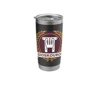 Dioskouroi Dokana Symbol Castor and Pollux Stainless Steel Insulated Tumbler