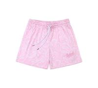 DIOTSR Mens Graphic Basketball Shorts Drawstring Running Workout Shorts Summer Cool Casual Shorts, 06 Pink Ghosts, Large