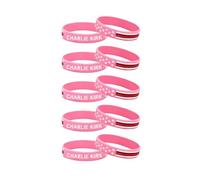 DIOWUS 10 Pack Charlie Kirk Silicone Bracelet, Patriot Memorial Assassination Shooting Hero Justice Right Wing Revolution USA Flag Wristbands Bracelets For Men Women, L, Silicone, no gemstone