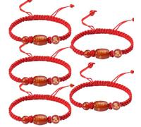 DIOWUS 2025 New Year of Snake Bracelets for Women Men, Chinese Zodiac Animal Good Luck Braided Bracelet Red String Lucky Snake Charm Bracelet Adjustable Jewelry Gift, Adjustable, Cotton, no gemstone