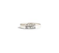DIOWUS Be Kind Of A Ring For Women,Creative Ring The Best Friend Of The Sisters In The Sorority Inspirational Stainless Steel Rings Friendship Gift Jewelry, Metal, No Gemstone